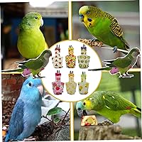 Vista 9 de 6 pañales lavables para pájaros, con forro impermeable y correas ajustables, pañales suaves reutilizables para periquitos, periquitos, mini