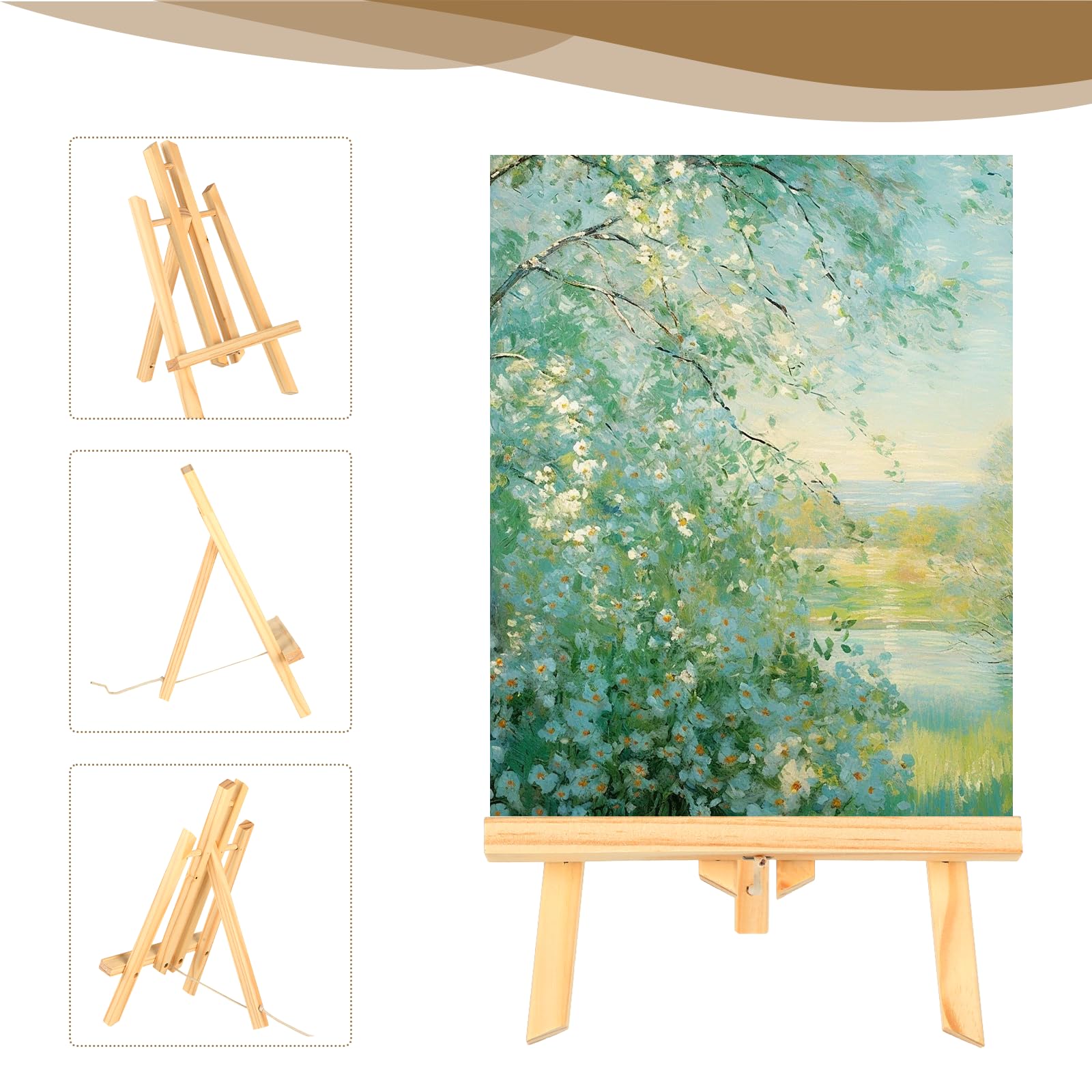 Cavalletto Pittura - Cavalletto per Dipingere - Alto 30 cm - Cavalletto Pittura Bambini - Pieghevole e Salvaspazio - Ideale per Pittura, Arte e Lavori Manuali Per Bambini