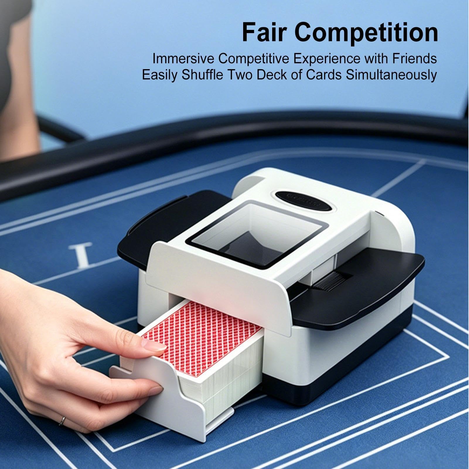 Shuffle automatico della carta ricaricabile portatile veloce 2-Deck