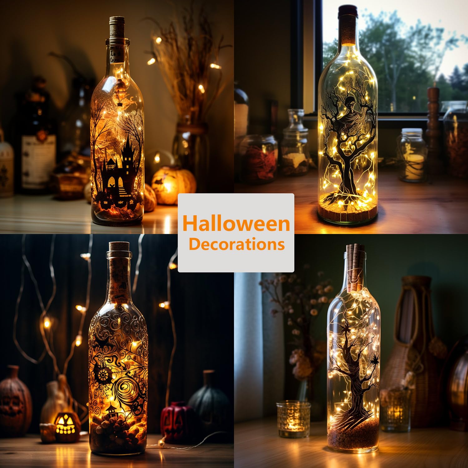Lichterkette mit Korken, batteriebetriebene Weinflaschen-Lichter, 1 m, 20 LED-Lichterketten für Flaschen, Gläser, Handwerk, Hochzeit, Party, Tafelaufsätze, Tischdekoration, Silberdraht