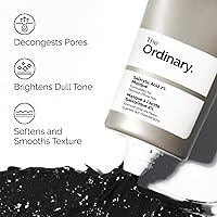 Vista 3 de The Ordinary - Máscara de ácido salicílico 2%, Máscara de carbón y arcilla purificante para piel propensa a imperfecciones, 1.7 fl oz
