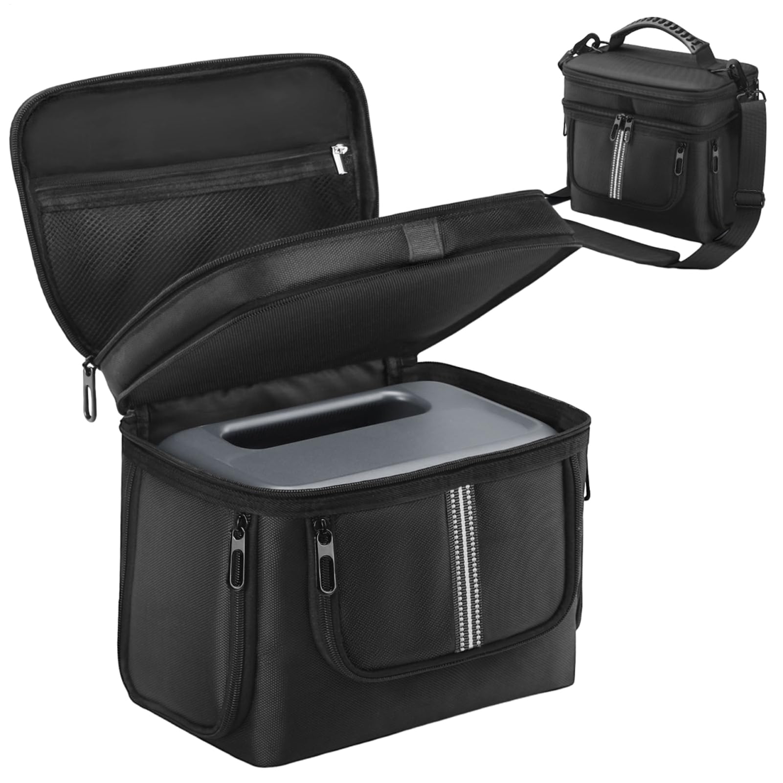 Borsa da Trasporto per Stazione Elettrica - Borsa Organizzatore Impermeabile per Elettronica - Borsa Protettiva con Manico e Tracolla per Escursionismo Campeggio Picnic Viaggi