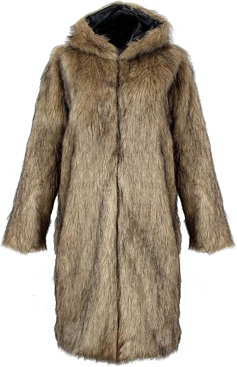 Men Faux Fur Coat 2024 Open Front Warm Winter Thicken Cardigan Overcoat Fluffy Soft Long Parka Jacket Outwear