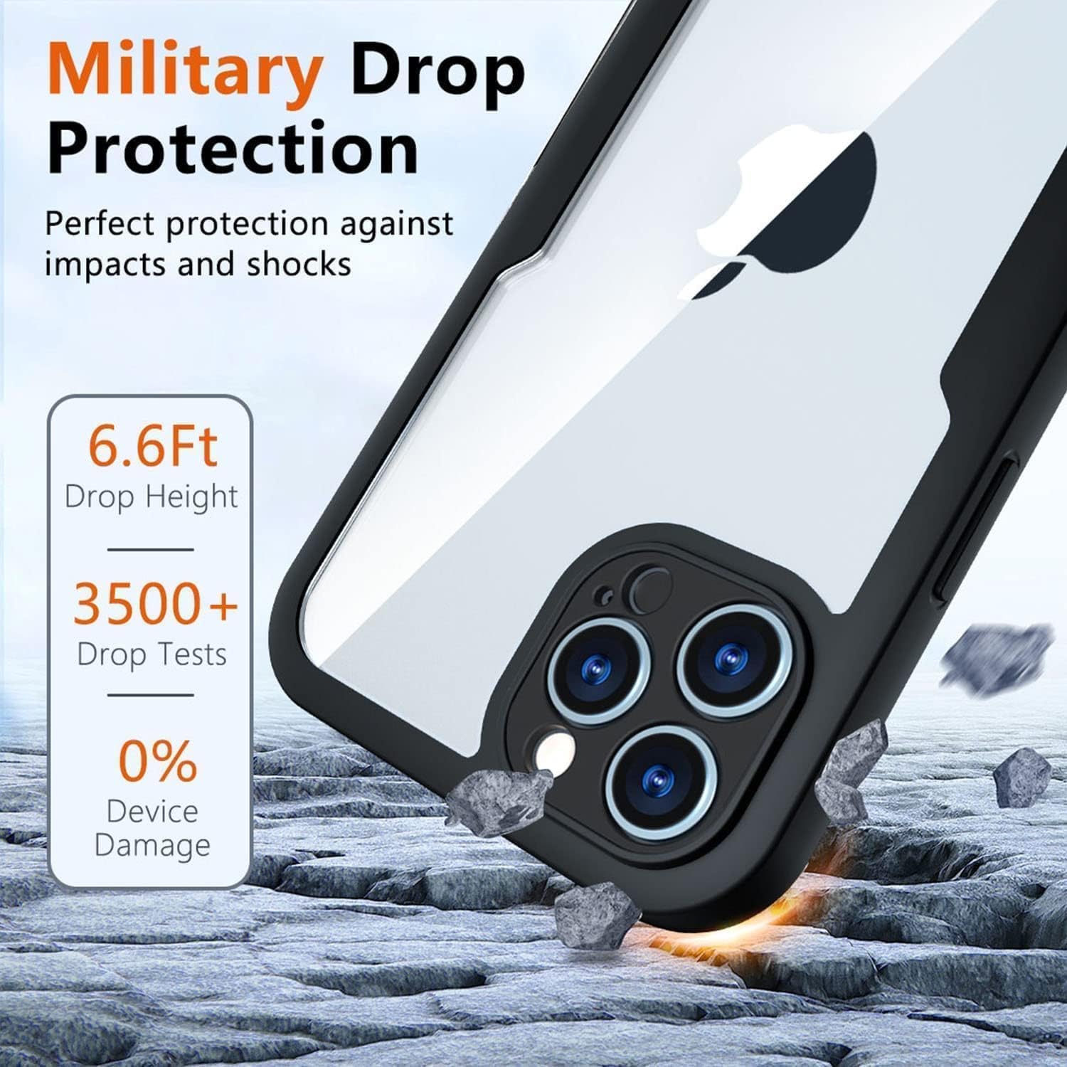 Cover completa per iPhone 16 Pro Max protezione fronte / retro
