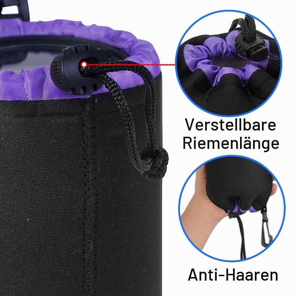 CADeN Objektivtasche, 4 Größen wasserdichte Kamera Tasche 5mm Dickem Neopren Soft Schutz Taschen Für Objektiv Canon Nikon Sony Pentax Tamron Sigma