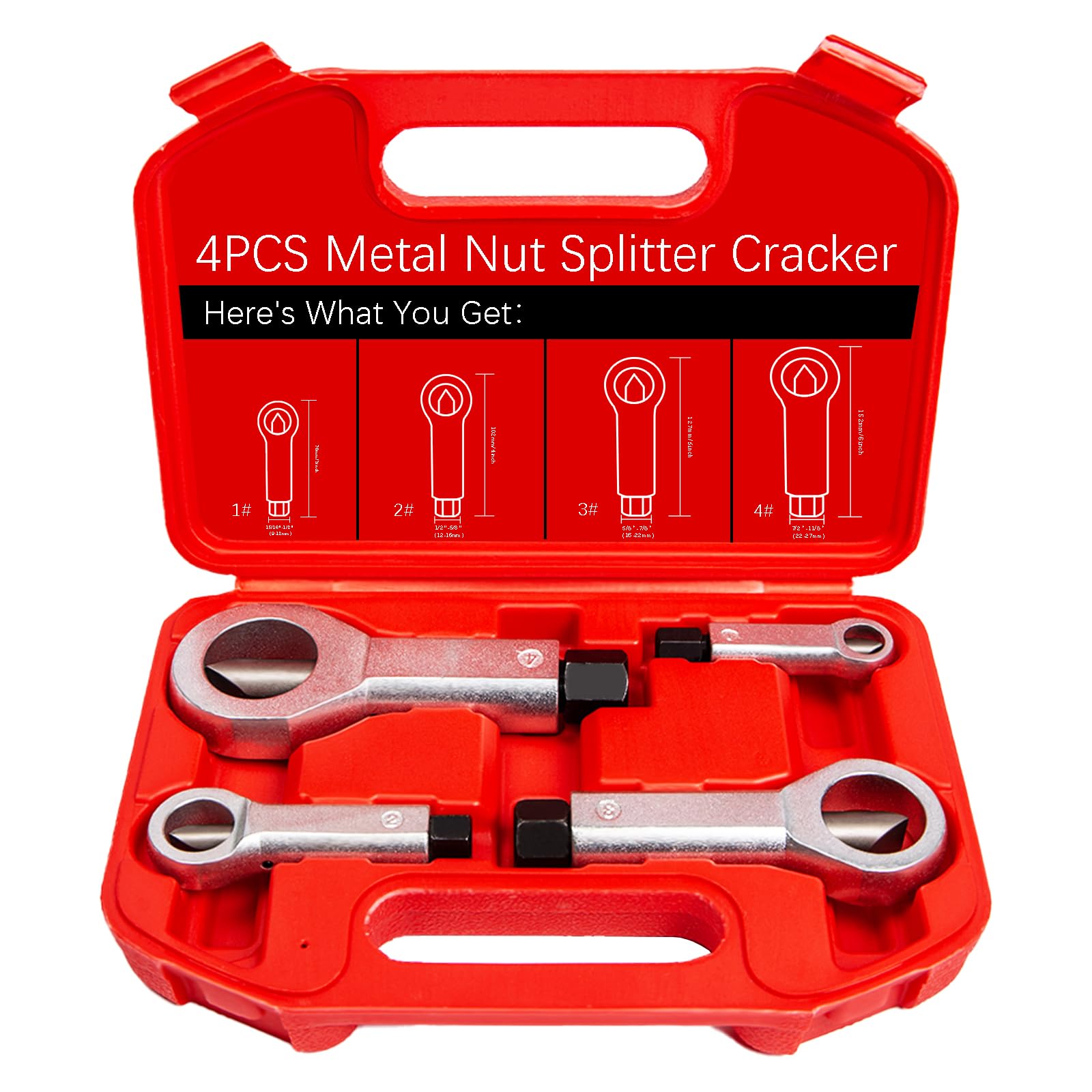 Heavy Duty Nut Splitter Kit - Remove Stuck Nuts! -1