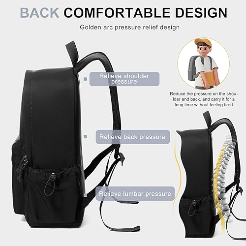 Miniatura 4 de WEPOET Mochila de escuela secundaria para adolescentes, linda mochila universitaria para mujeres, bolsa de escuela secundaria, mochila de viaje