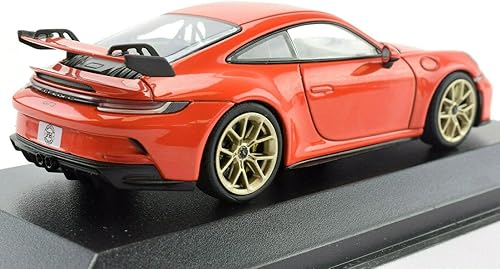 Miniatura 2 de Minichamps x Premium Hobbies 2020 911 992 Lava Orange GT3 1:43 Escala Diecast Car 413069217