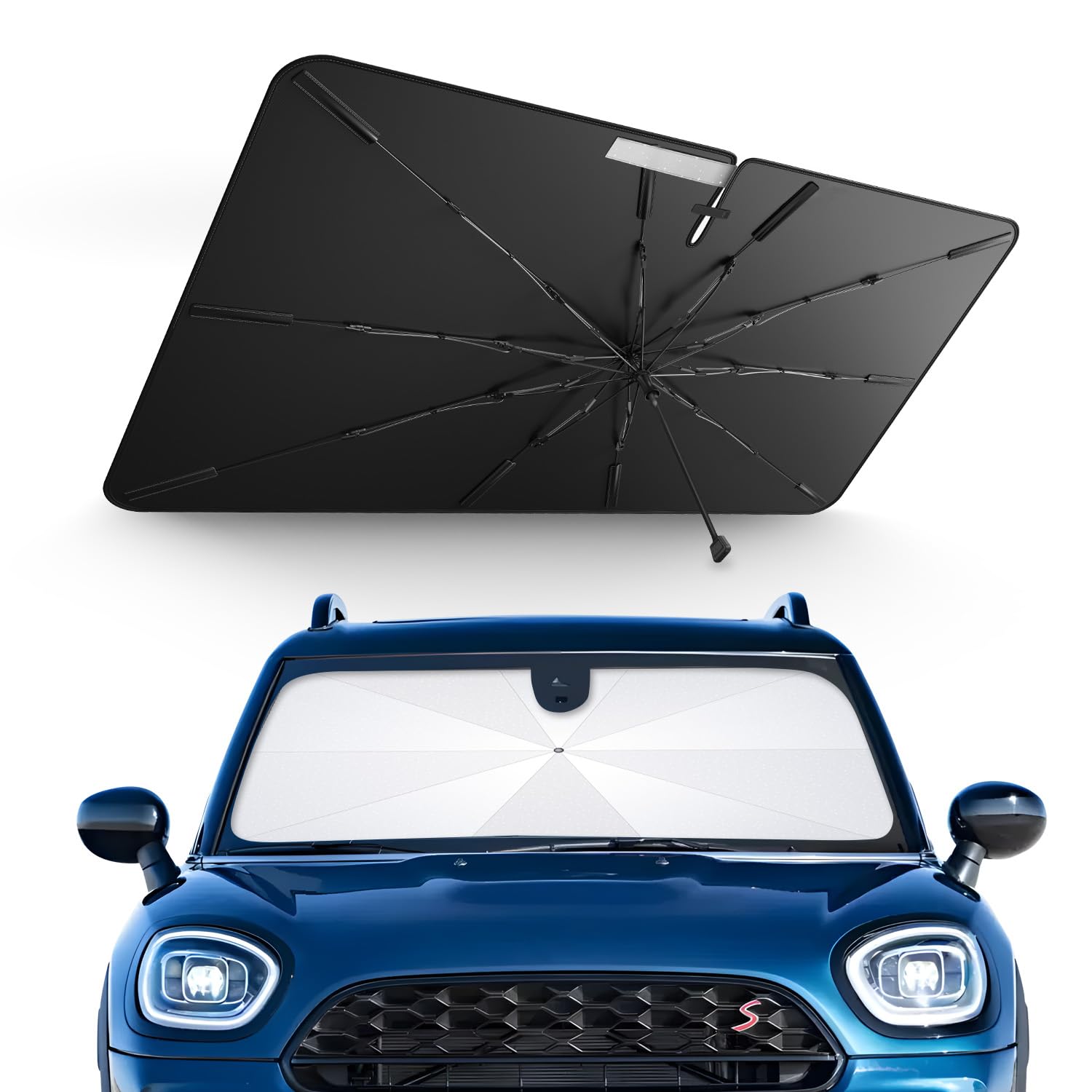 Amazon.co.jp: 【10本のガラス繊維製強化傘骨】HUAHAO ミニ