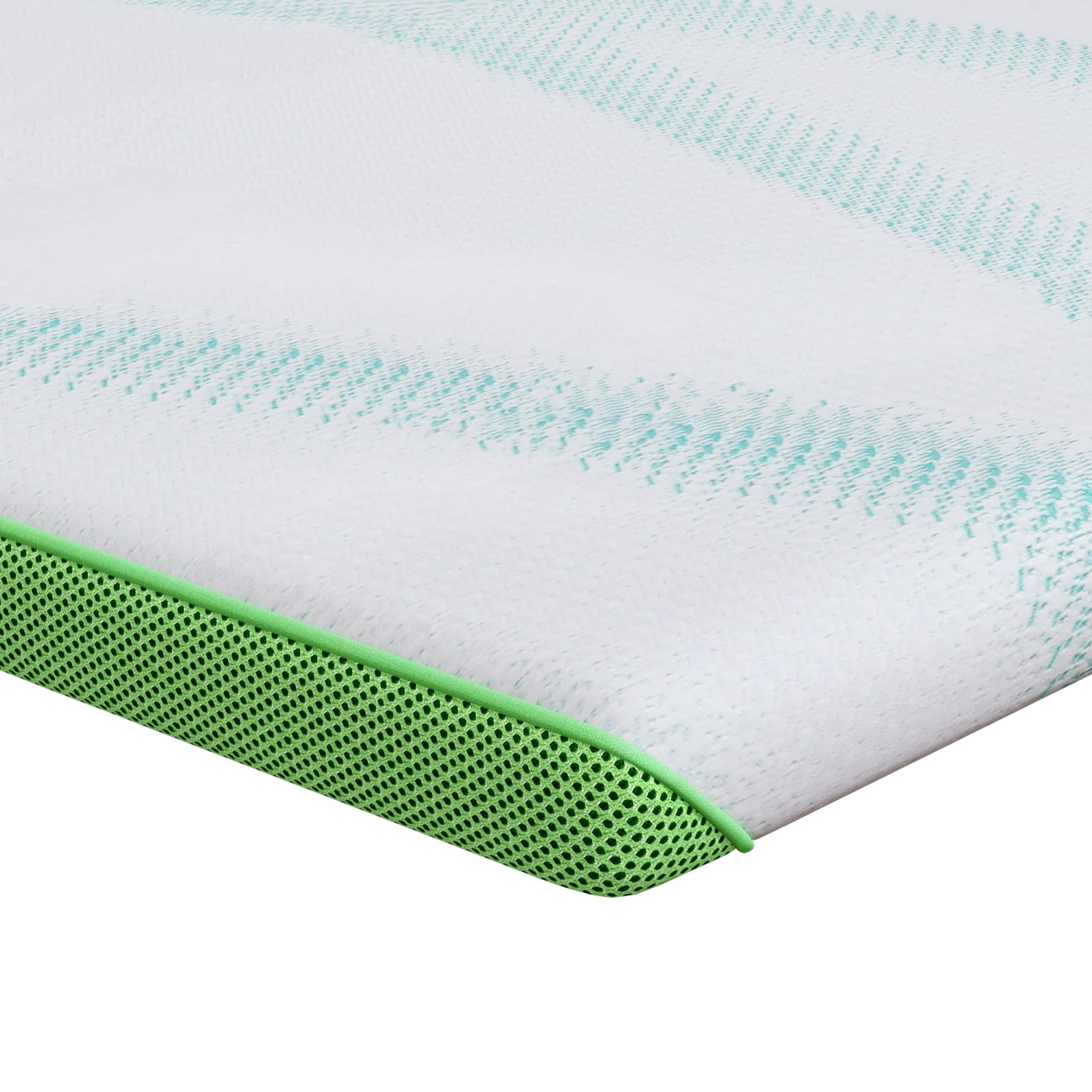 Homgoday Matratzenpads Weiß und Grün 70 x 200 cm Matratzenunterlage Model4106143