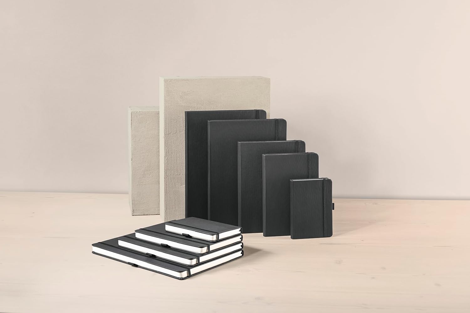 Sigel CO116 Notebook CONCEPTUM®, black, Hardcover, lined, size A4+, with numerous features