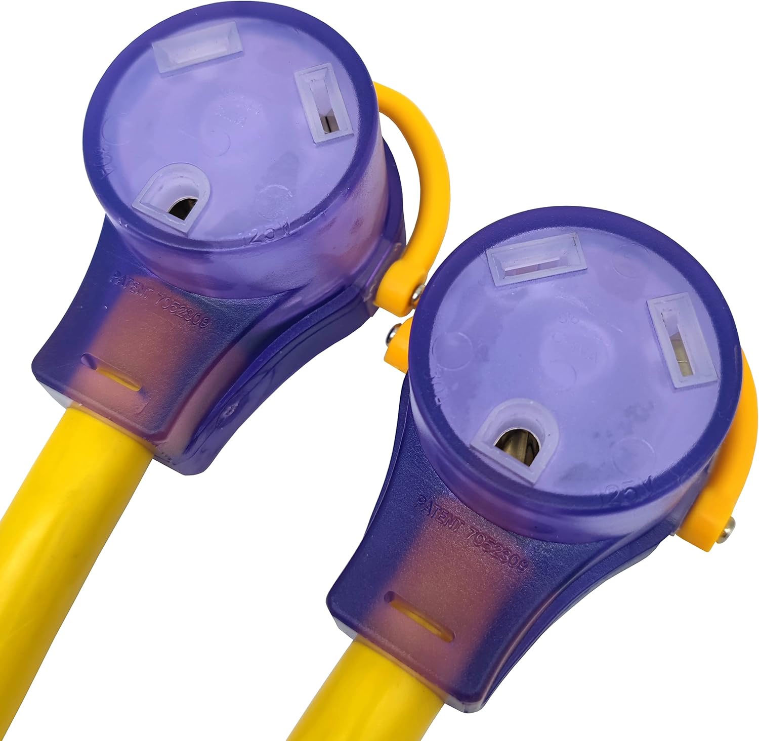 Parkworld 692088Y RV 30A Splitter, TT-30 Y Splitter Cord, TT-30P to (2) TT-30R Dual Outlet Lighted Connector 3FT
