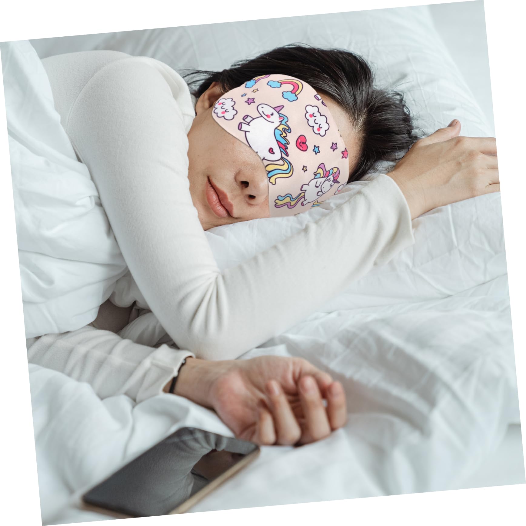 Ipetboom 20pièces Masque De Sommeil Doux Avec Motif Licorne Cache-yeux Confortable Pour Bureau Les Voyages Pour Sommeil Réparateur