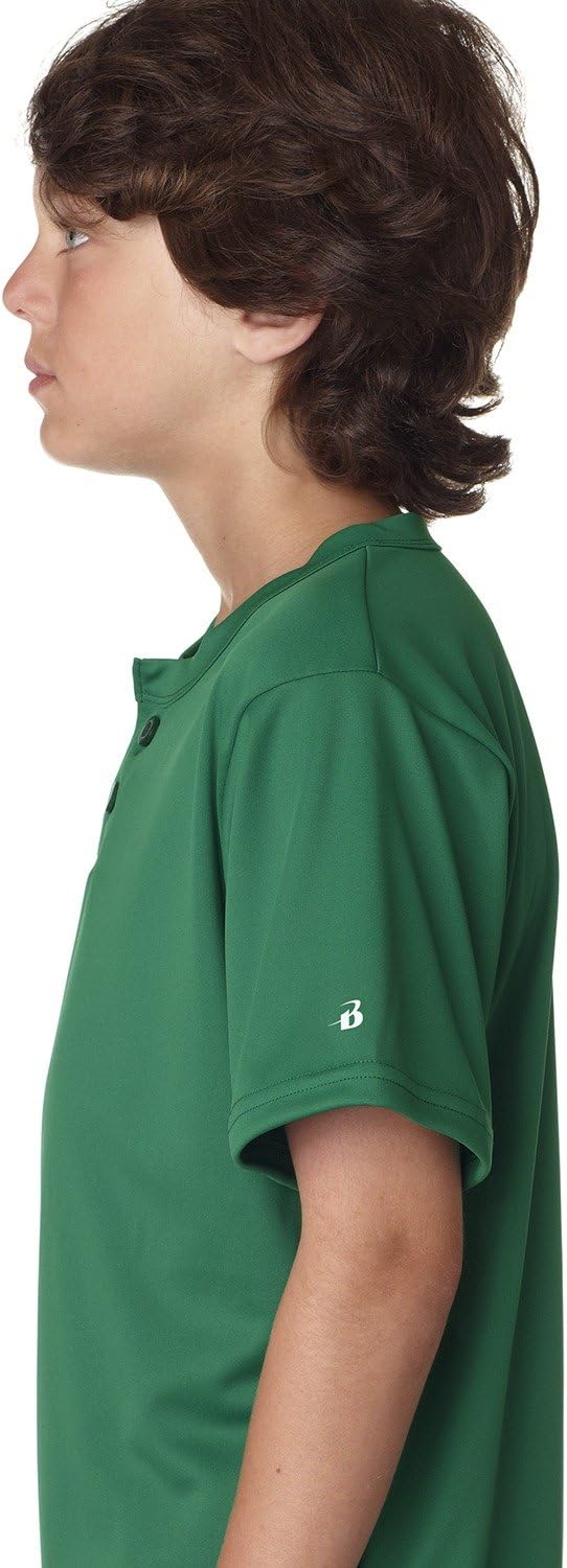 Badger B-Core Youth Placket Jersey XL Kelly