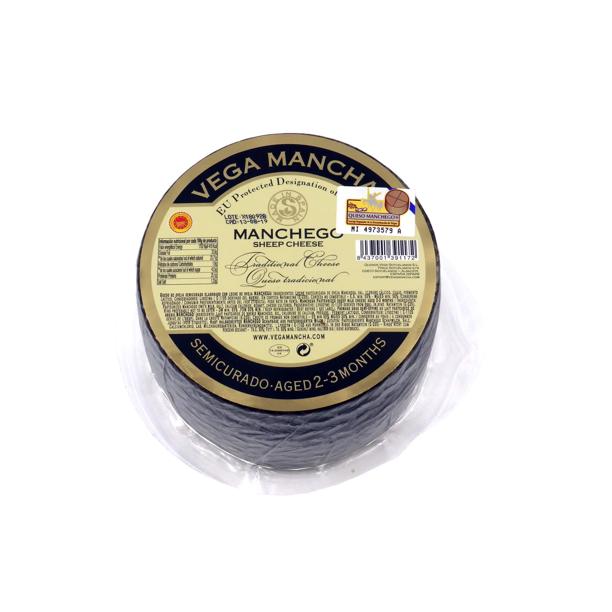 870g Manchego 2-3 Monate Reifezeit, pasteurisierte Milch