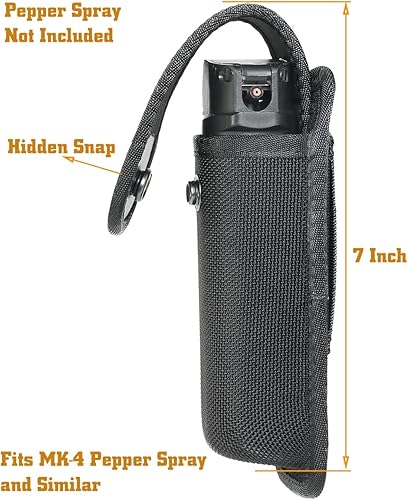 Miniatura 8 de SdTacDuGe Bolsa de pulverización moldeada OCMace para cinturón de trabajo, bolsa de soporte de aerosol OC con cubierta superior extraíble y cierre