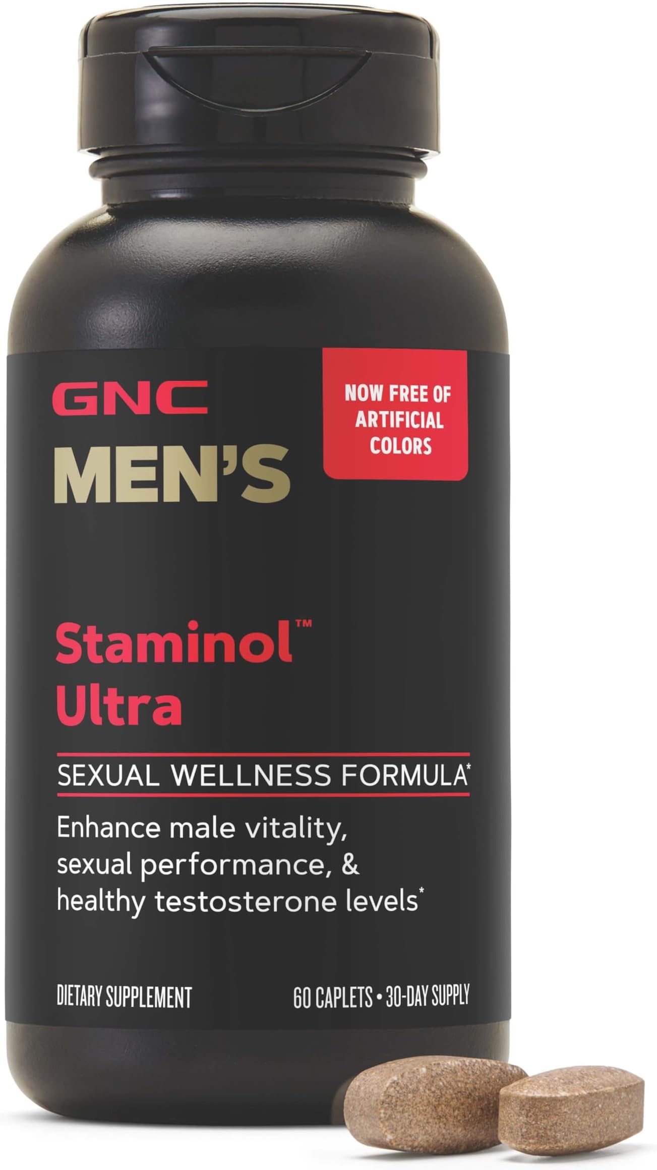 GNC Mega Men Staminol Ultra, Healthy Testosterone Levels, 60 Caplets
