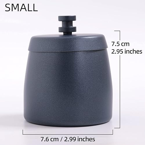 Miniatura 38 de Cenicero con tapa para cigarrillos, de acero inoxidable, sin humo, sin olor, resistente al viento, ceniceros para el hogar, oficina, mesa, exterior