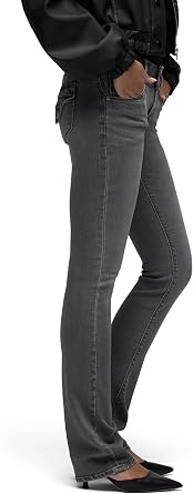 Hudson Women's Beth Mid Rise Baby Bootcut Jean with Back Flap Pockets Jeans