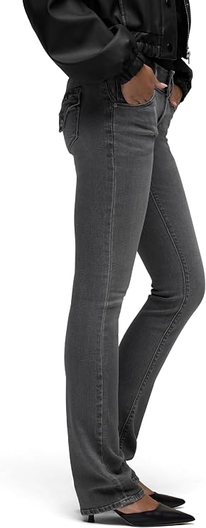 Hudson Women's Beth Mid Rise Baby Bootcut Jean with Back Flap Pockets Jeans