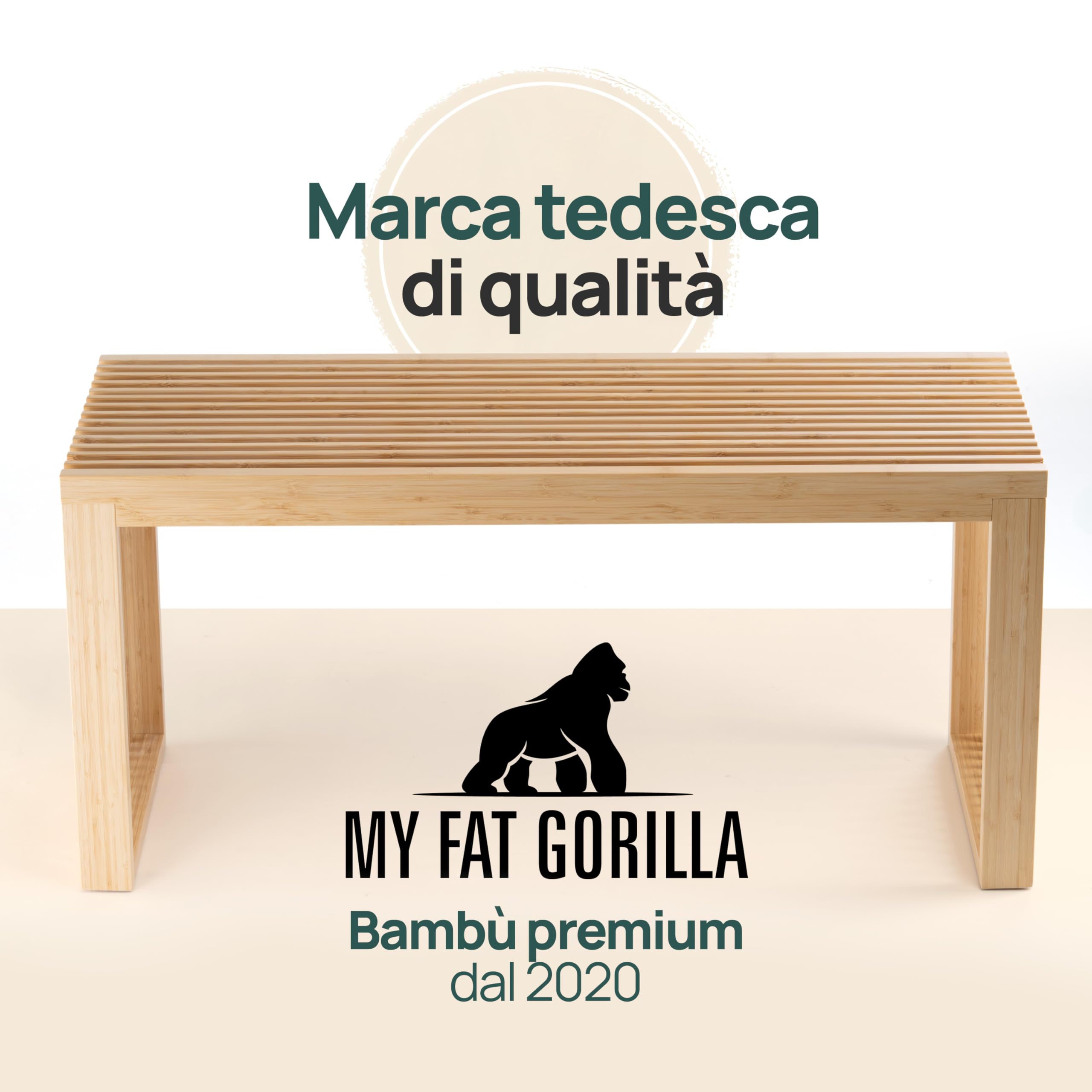 Panca da Ingresso in Bambù - Panca in Legno Moderna 90x33x43cm, Panca da Camera da Letto e Corridoio, Panchina da Interno in Legno Naturale, Ideale come Panca per Ingresso o Camera | Capacità 250kg