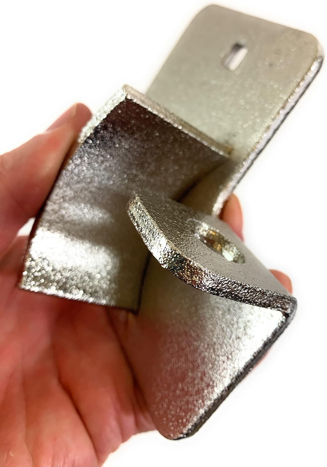 Puck Lock with Hasp and Mounting Hardware, Round Padlock, Bolt on Security. Steel