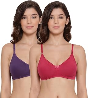 Lyra Women's Cotton Non Padded Wire Free T Shirt Bra Price In India