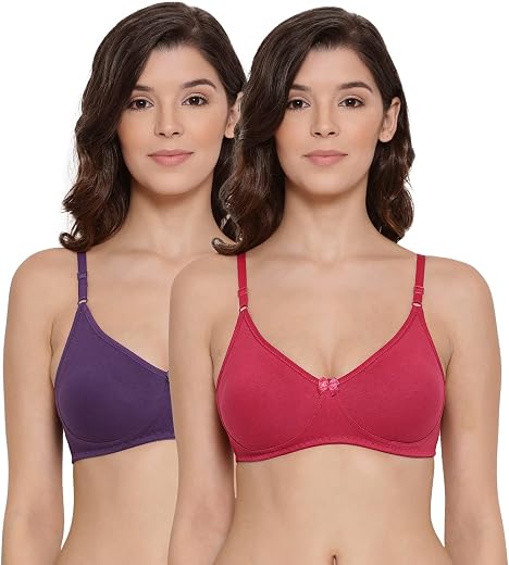 Lyra Women's Cotton Non Padded Wire Free T Shirt Bra