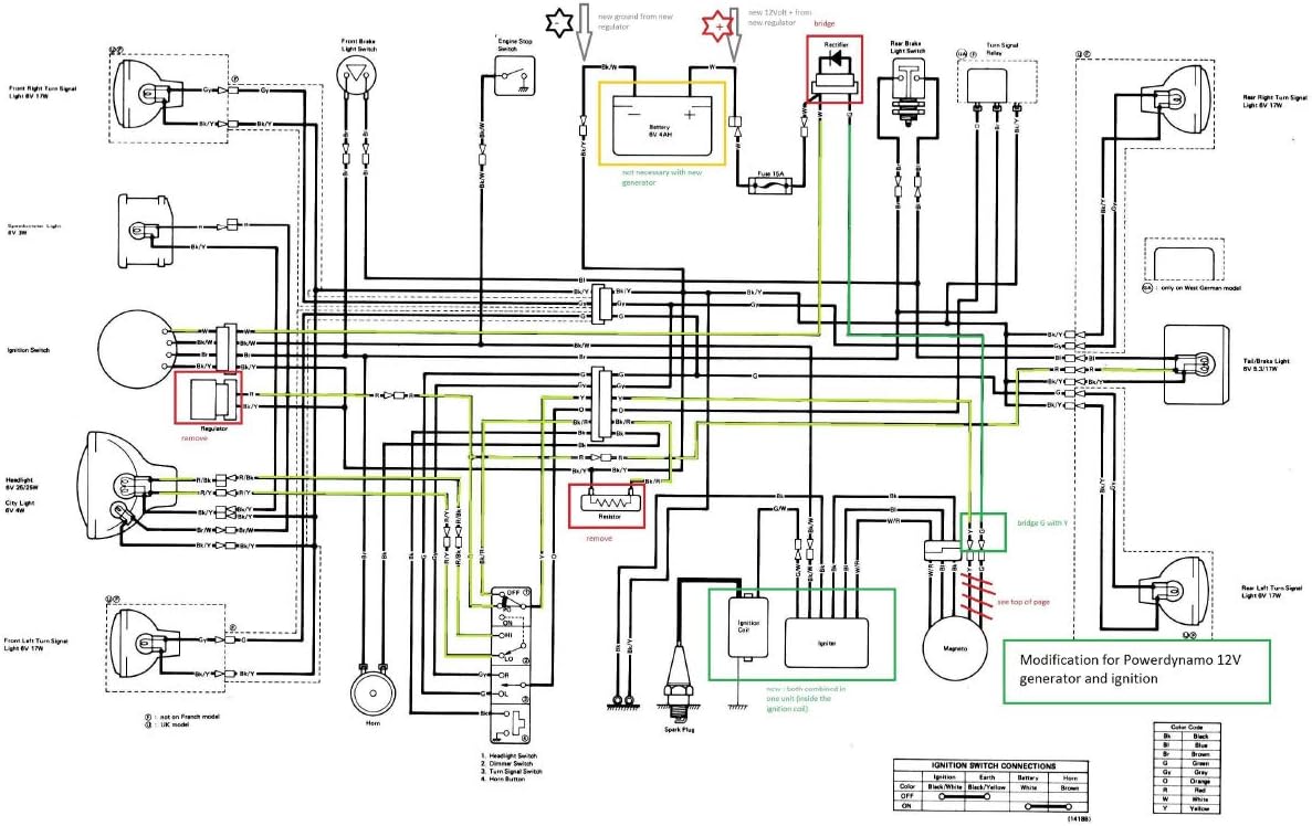 Powerdynamo (MZ-B) VAPE Ignition Stator System Compatible with 1980-82 KDX 175 250 108mm DC