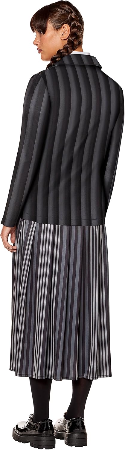 Spirit Halloween Wednesday Adult Nevermore Uniform Costume | Officially Licensed | Wednesday Addams Outfit