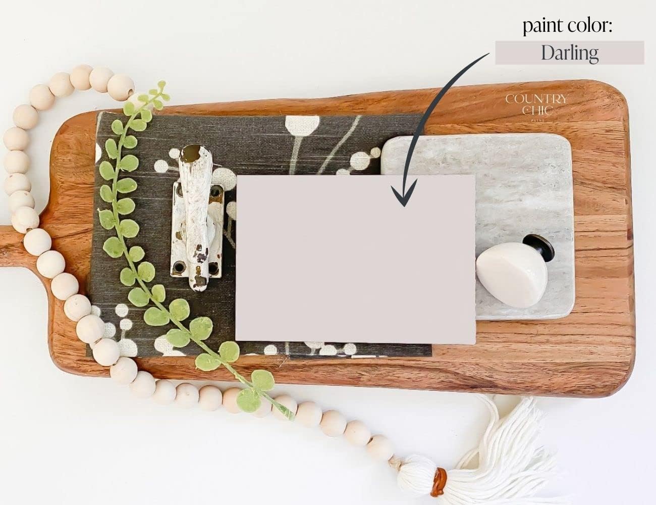 Chalk Style Paint + Clear Coat Bundle - for Furniture, Home Decor, Crafts (Color: Darling [pint - 16 oz] - Light Purple)