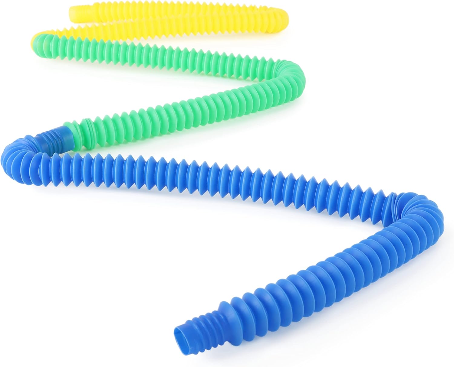 Toyland® Twisted Tubes Ultimate Bundle (12 Pack) 4 x Yellow, 2 x Blue, 2 x Pink, 2 x Red, 2 x Green, Sensory Fun Fidget Toys - Image 3