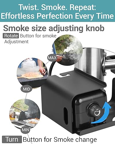 Miniatura 9 de Generador de humo para queso, tubo de humo para ahumador de pellets, fabricante de humo eléctrico portátil, accesorios para ahumar al aire libre,