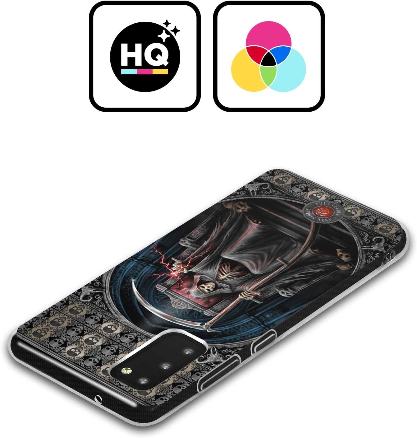 Head Case Designs Officially Licensed Anne Stokes Reaper Gothic Soft Gel Case Compatible with Samsung Galaxy S21+ 5G