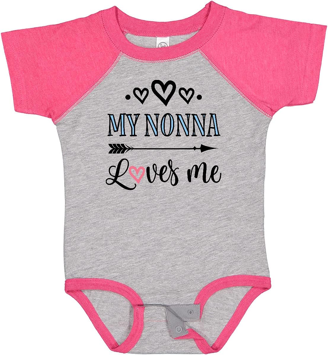 inktastic My Nonna Loves Me Girls Baby Bodysuit