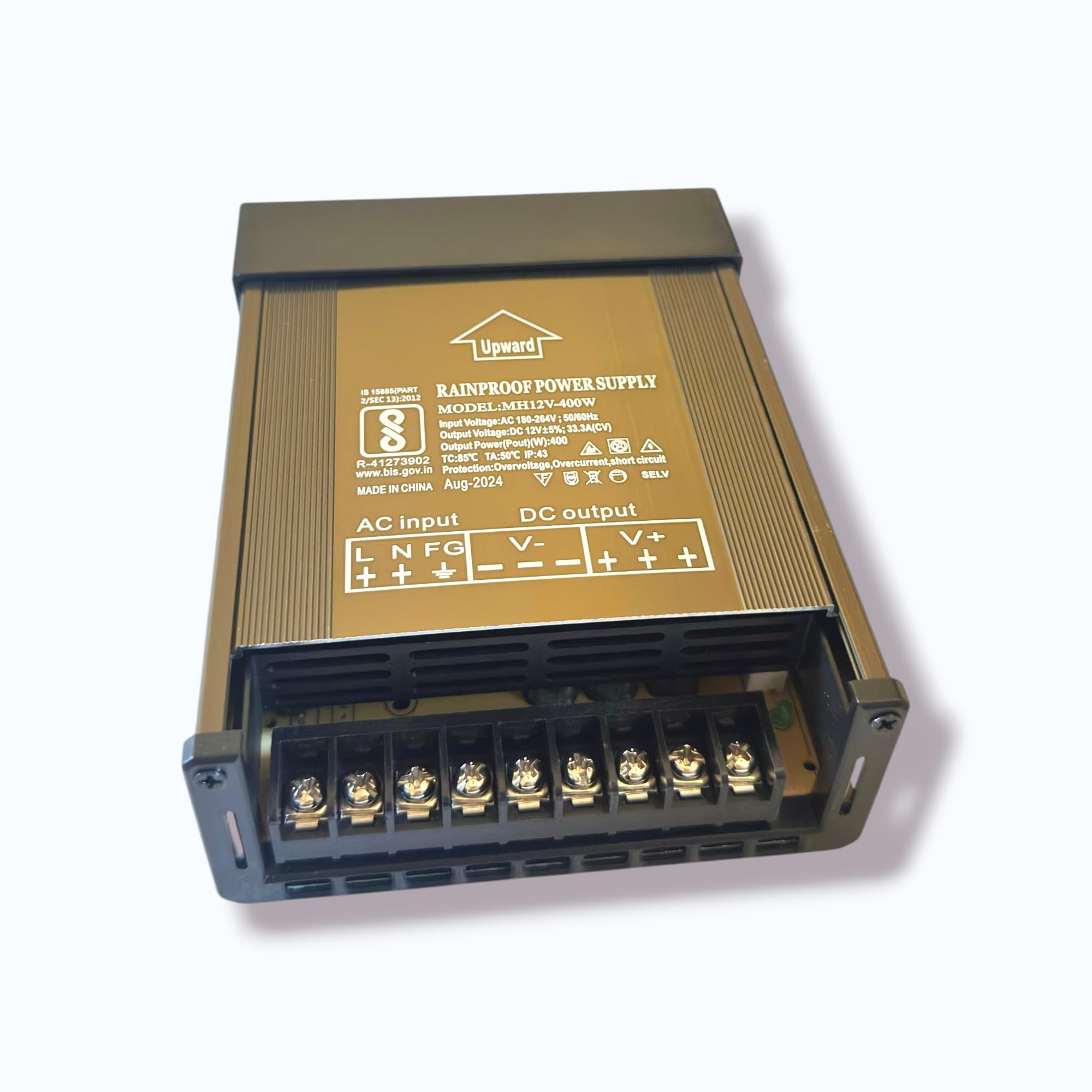 AL-QURAISH 12V 33.3A / 400W Rainproof DC Switched SMPS Power Supply-picture-18