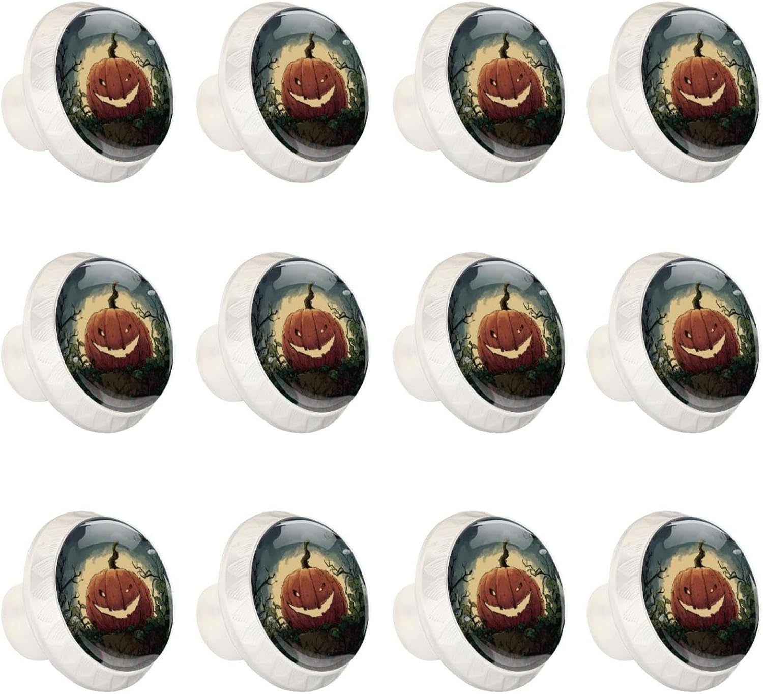 Pumpkin Helloween (1) Farmhouse Style Cabinet Knobs, Rustic Decorative Drawer Pulls for Kitchen Bathroom Cabinets Dresser and Furniture