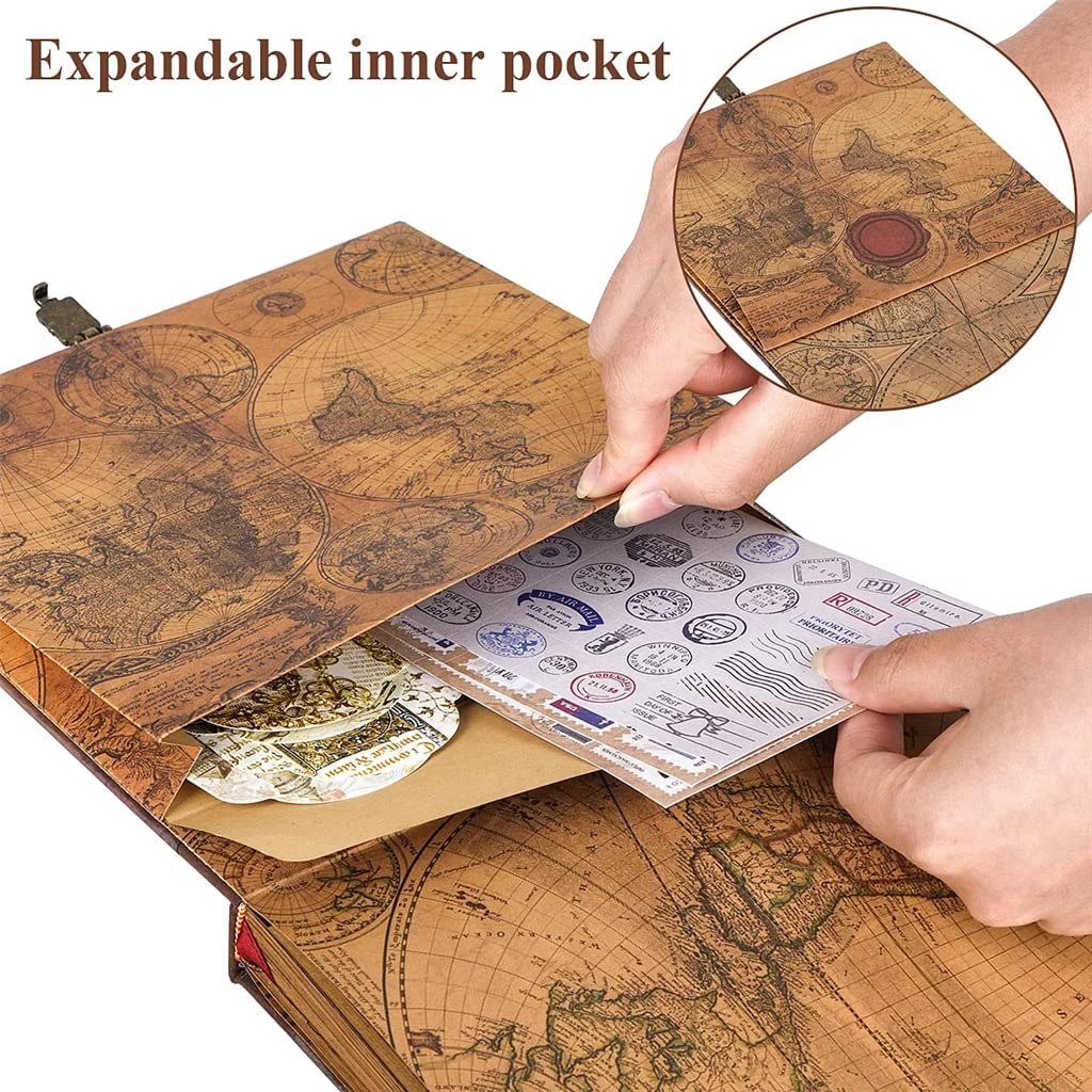 Álbum de Fotos, Álbum de Recuerdos, Álbum de Fotos de Viaje DIY, Diario, Libro de Aventuras para Viajes, Oficina, Hogar, Escuela, Negocios, Cumpleaños