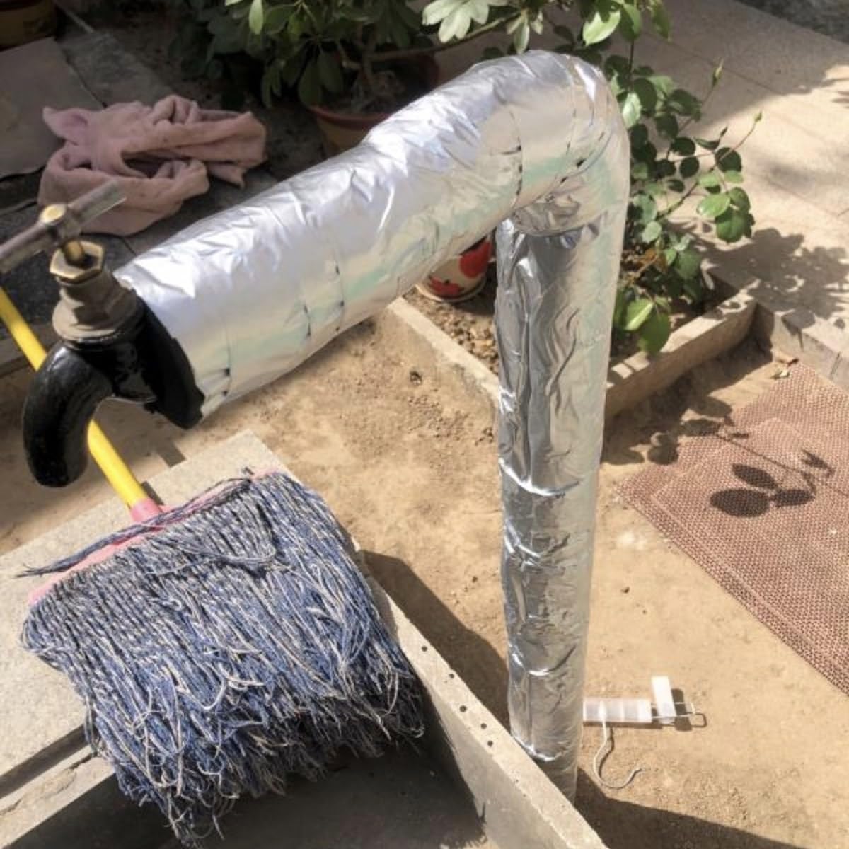 Water Pipe Insulation Sleeve, Aluminum Foil Tube Pipe