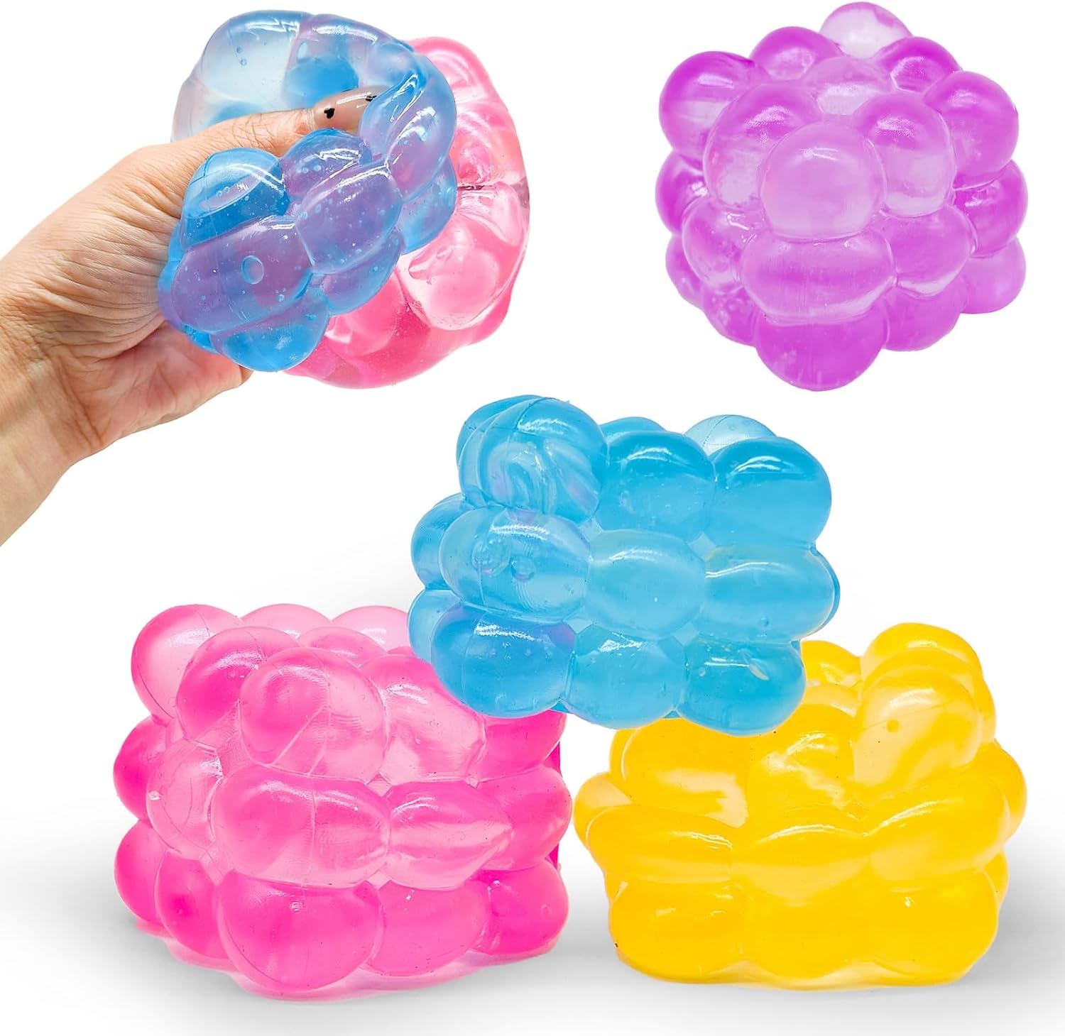Frosted Ice Cube Squishy, Ice Cube Fidget Toy, Soft Slow Rise Squishy Stress Relief Sensory Toy, Frosted Cubes Stretchy Squeeze Ball, for Anxiety Relief, for Adults