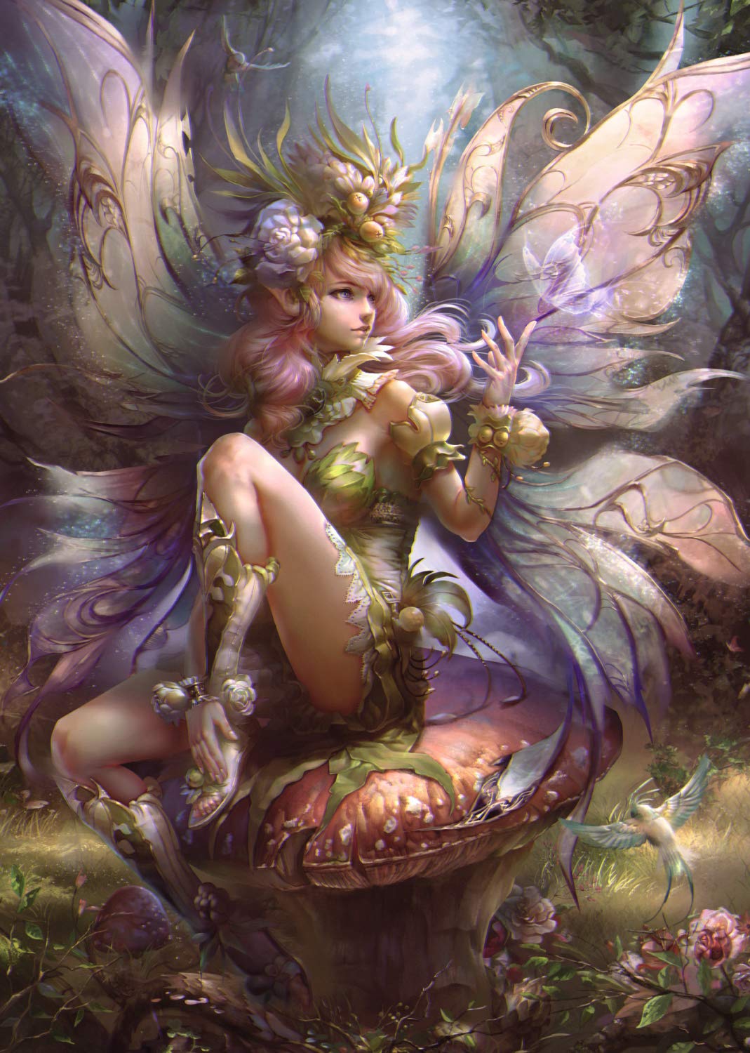 Jumbo 18598 Enchanting Fairy 1000 Piece Jigsaw Puzzle, Jigsaw