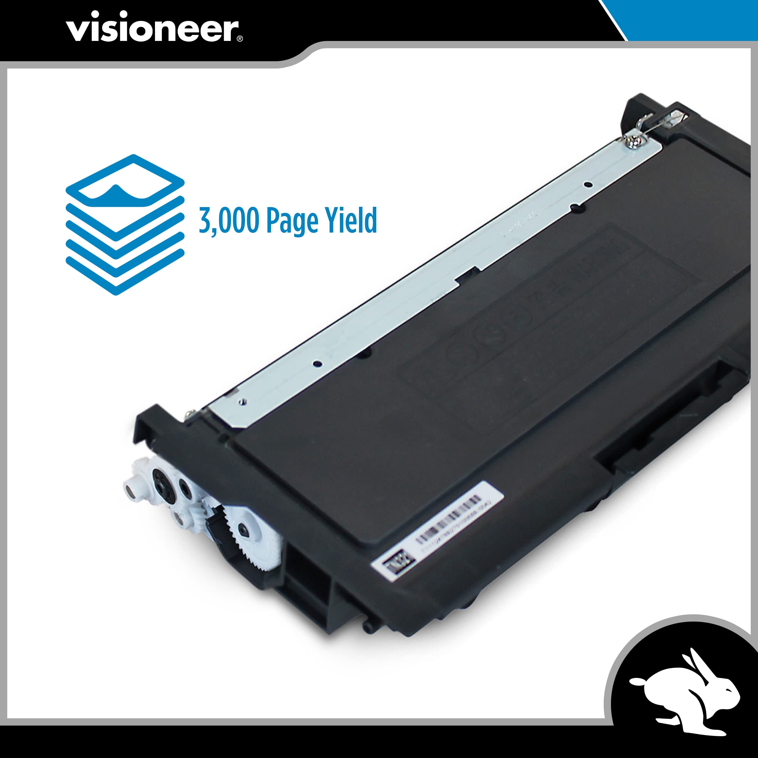 Visioneer Cartuccia di toner per stampante laser di ricambio per stampante laser Rabbit PC30dwn / copia macchina, resa 3.000 pagine