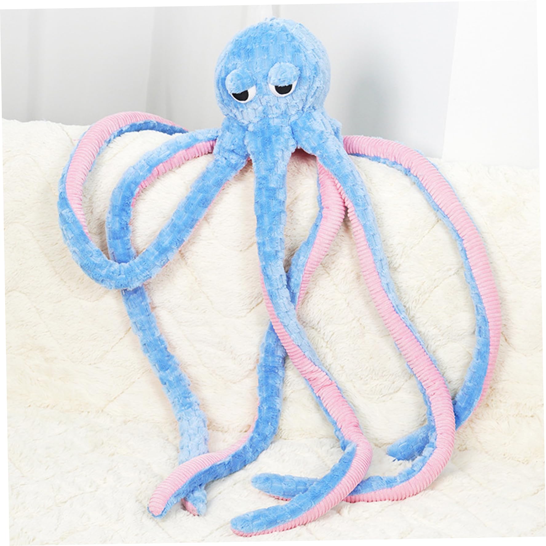 Jorzer Jouet pour Chien Poulpe Jouets pour Chiens grinçants Jouet Indestructible 40 Pouces Jouets grinçants interactifs pour mâcheurs agressifs Poulpe en Peluche Doux pour la Peau