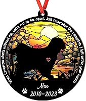 Vista 107 de Adorno personalizado para atrapasoles Bichon Frise, Bichon Frise Sun Catcher Adorno de Navidad – Regalo para perro amante, Bichon Frise 3D 2 capas