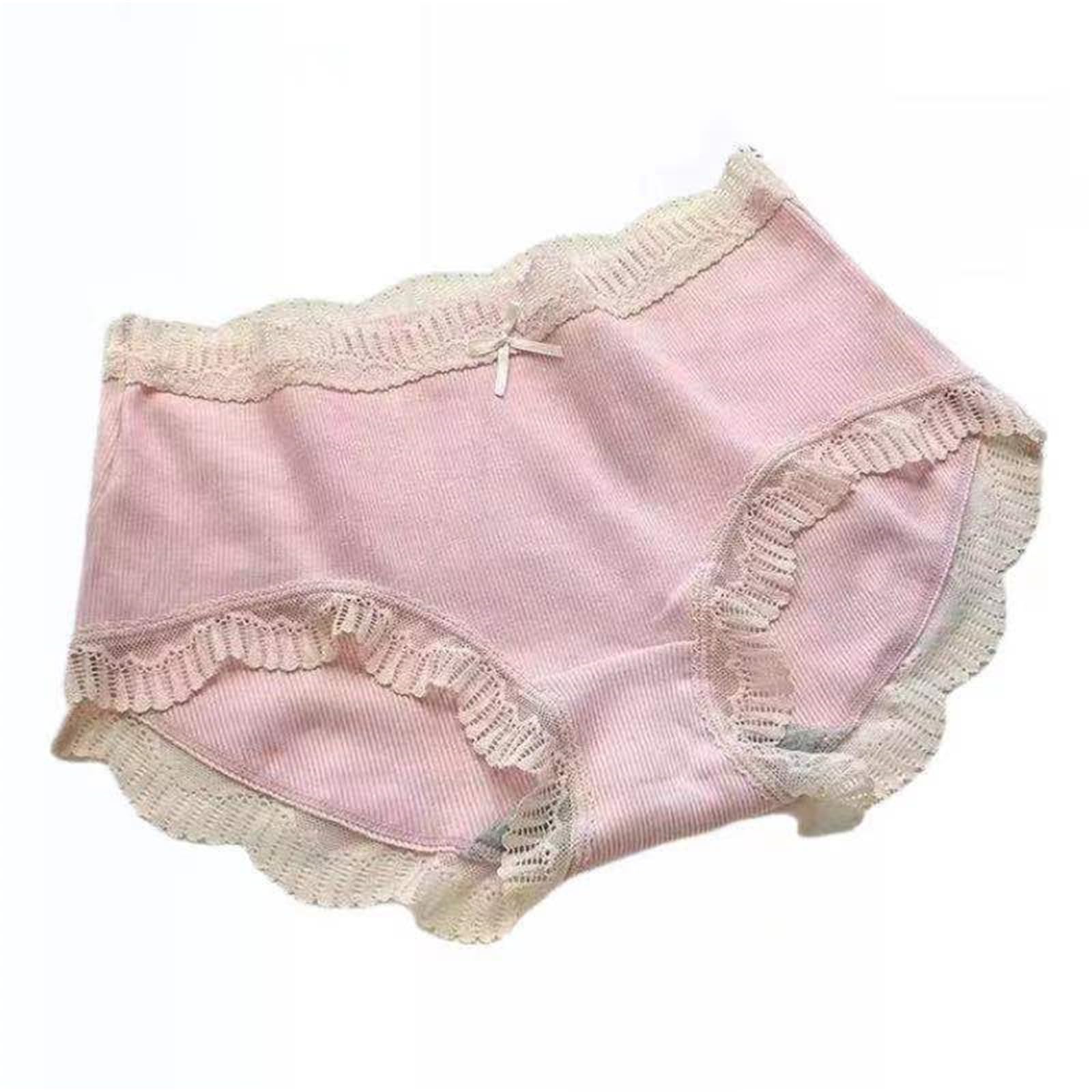 Slip Hipster Donna Slip di Cotone A Strisce retrò A Medio Ascesa Brief da Donna 3 Pacchetti
