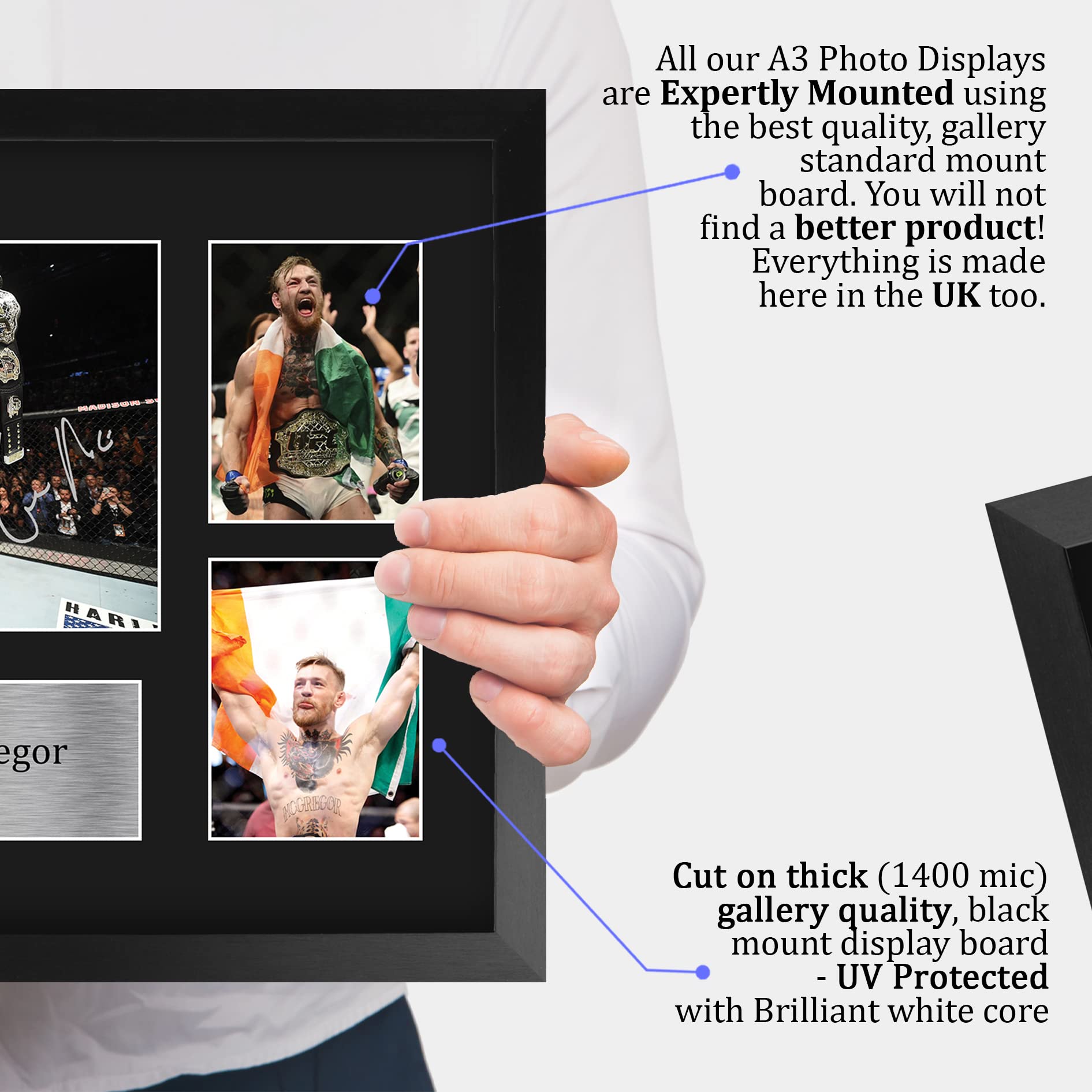 HWC Trading FR A3 Conor McGregor Ultimate Fighting Champion Notorious Gifts Printed Signed Autograph Picture for UFC Memorabilia Fans - Image 4