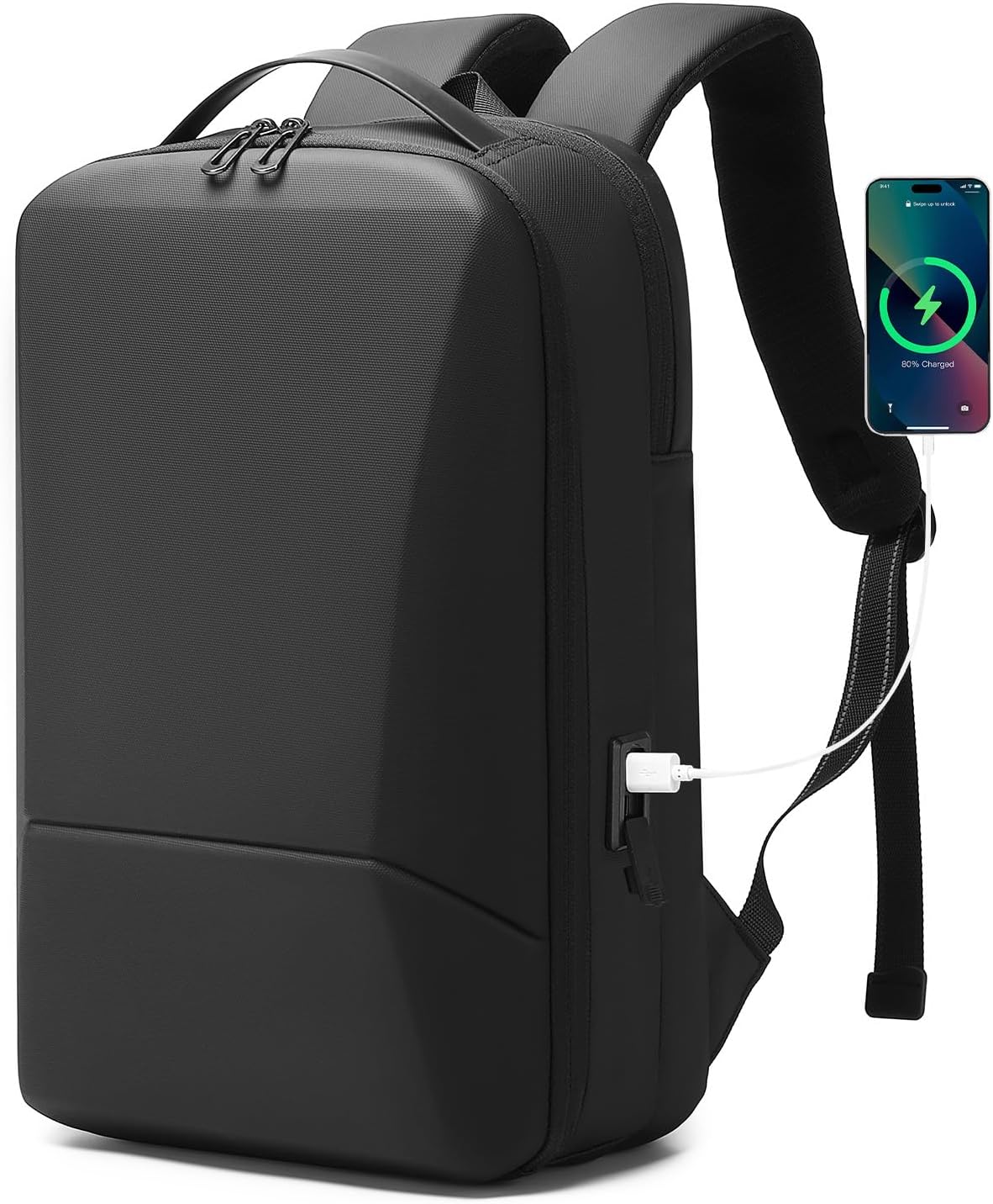 Business Backpack for Men 15.6IN, Lightweight and Waterproof Laptop Backpack with USB Charger Port, Travel Durable Backpack