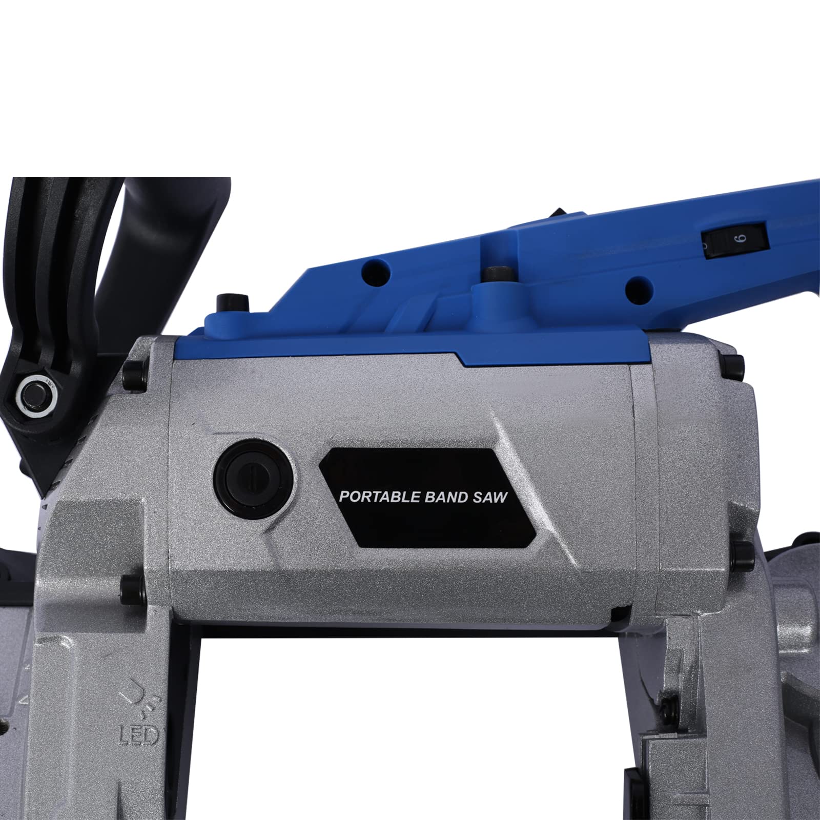 SPOFLYINN High Performance Portable Band Saw 45°-90° Cutting 10A 1100W Motor 5