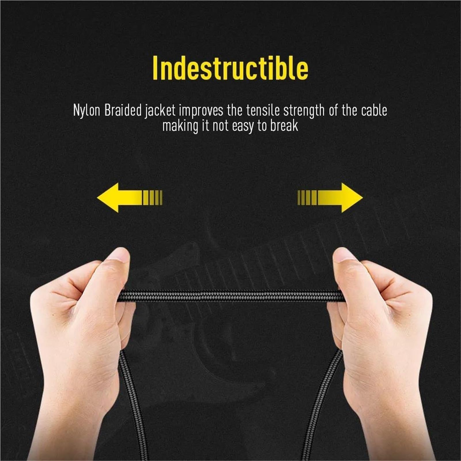 Cable De Trenzado Para Guitarra 300cm/6m 6,35mm Ángulo Recto 1/4"