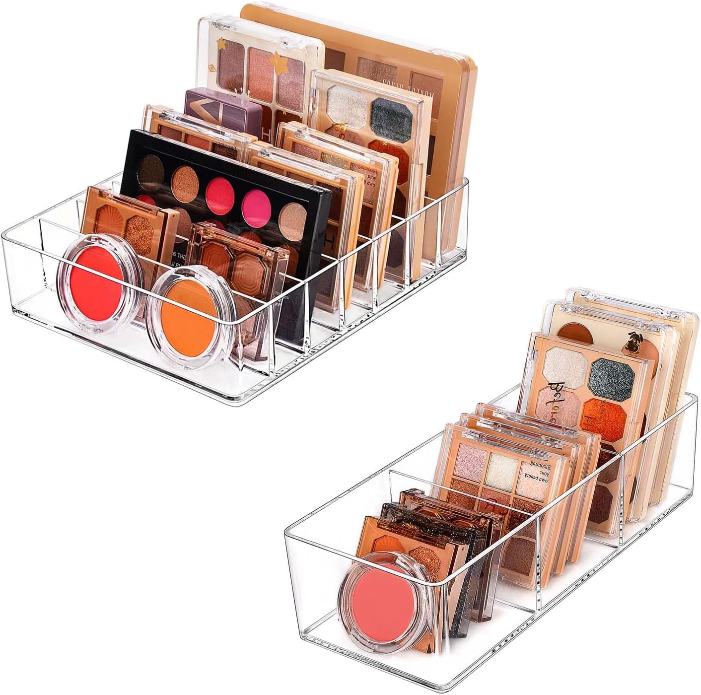 JessLab Makeup Organizer (3 Slot) Bundle with Palette Makeup Organizer (7 Slot)